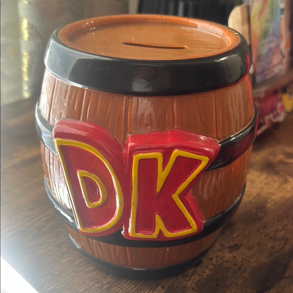 Donkey Kong Barrel Coin Bank
